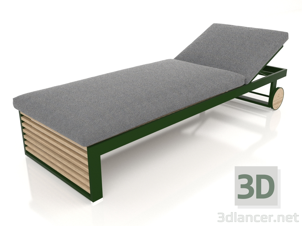 3D modeli Şezlong (Şişe yeşili) - önizleme