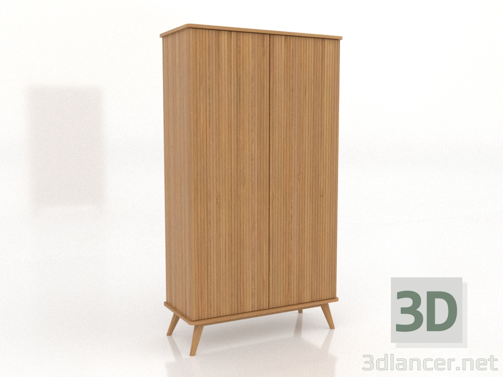 3d model Cabinet 4 1000x450x1800 mm (natural oak) - preview 3d model Cabinet 4 1000x450x1800 mm (natural oak) - preview