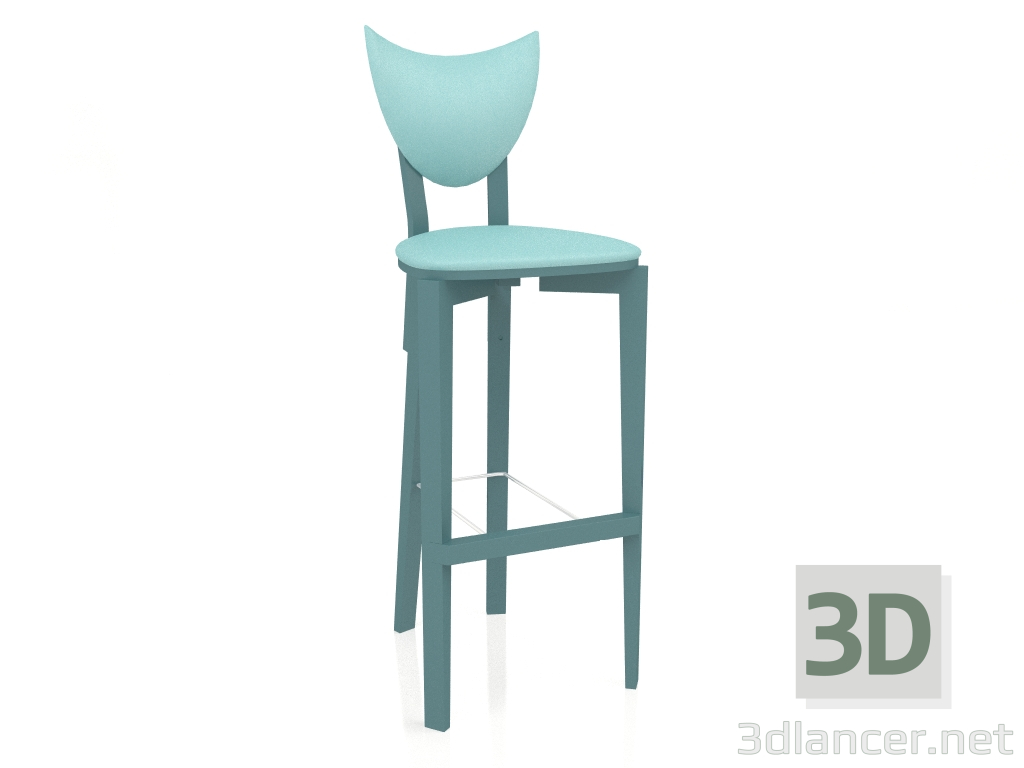 3d model Taburete de bar Logic (opción 1) - vista previa