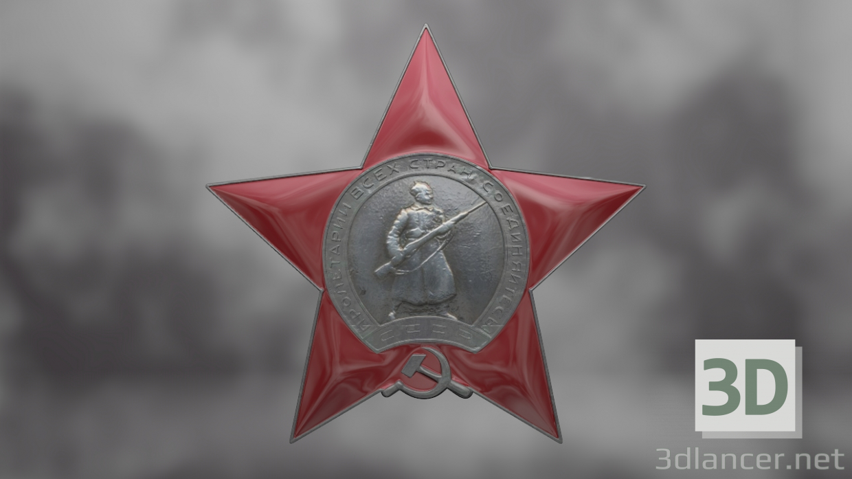 3d Order of the Red Star model buy - render