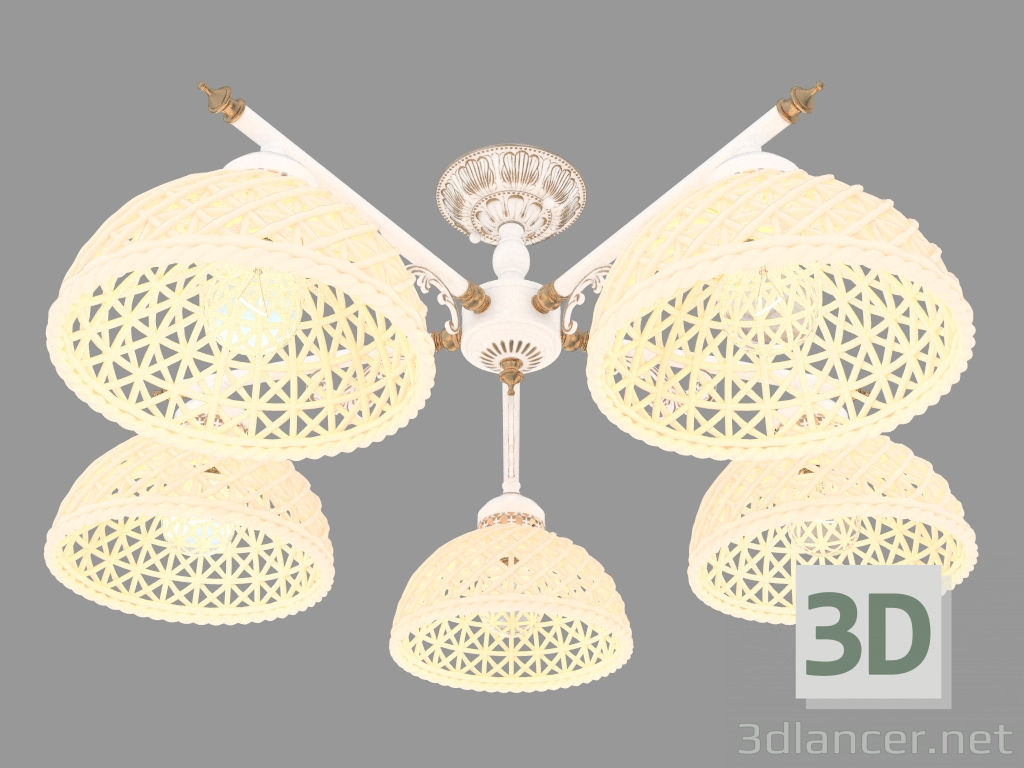 3D Modell Kronleuchter KERAMOS (ARM030-05-G) - Vorschau