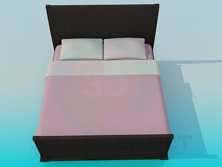 modello 3D Letto matrimoniale - anteprima