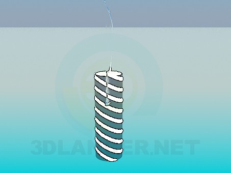 3d model Striped lamp - preview