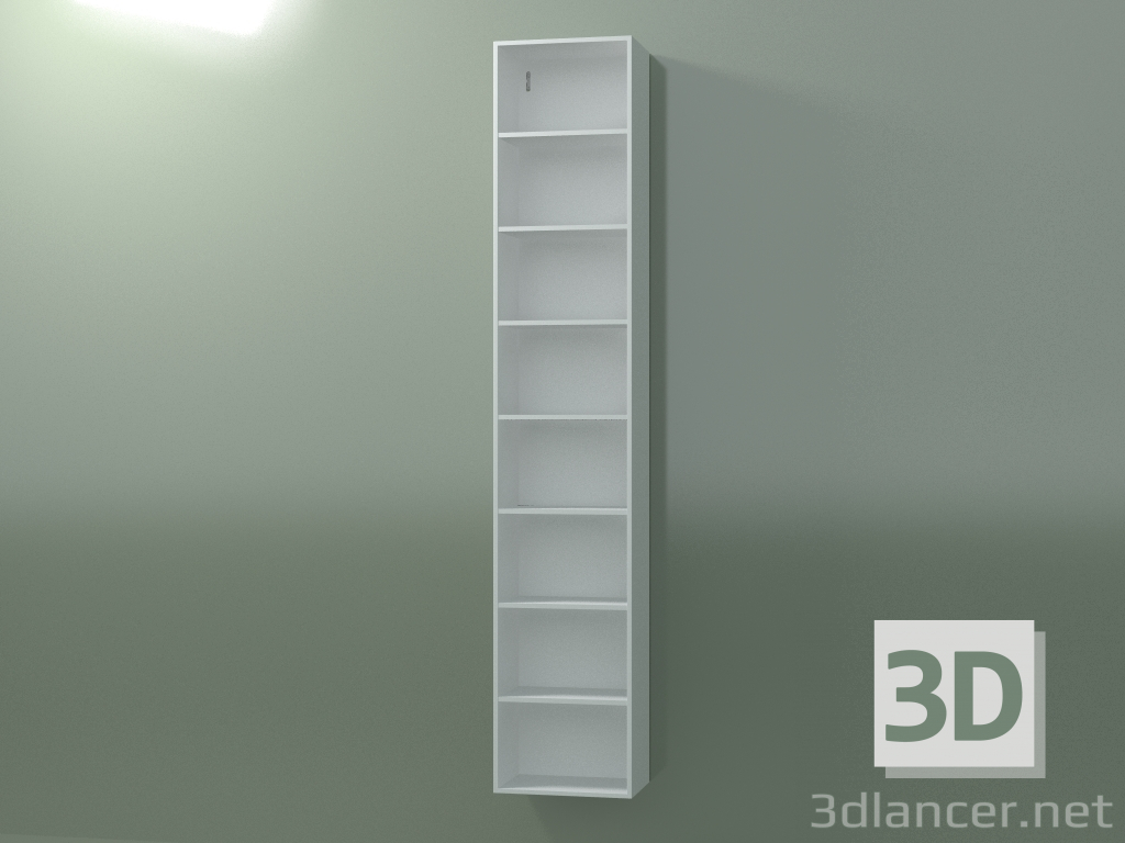 3d model Armario alto de pared (8DUBFC01, Glacier White C01, L 36, P 24, H 192 cm) - vista previa