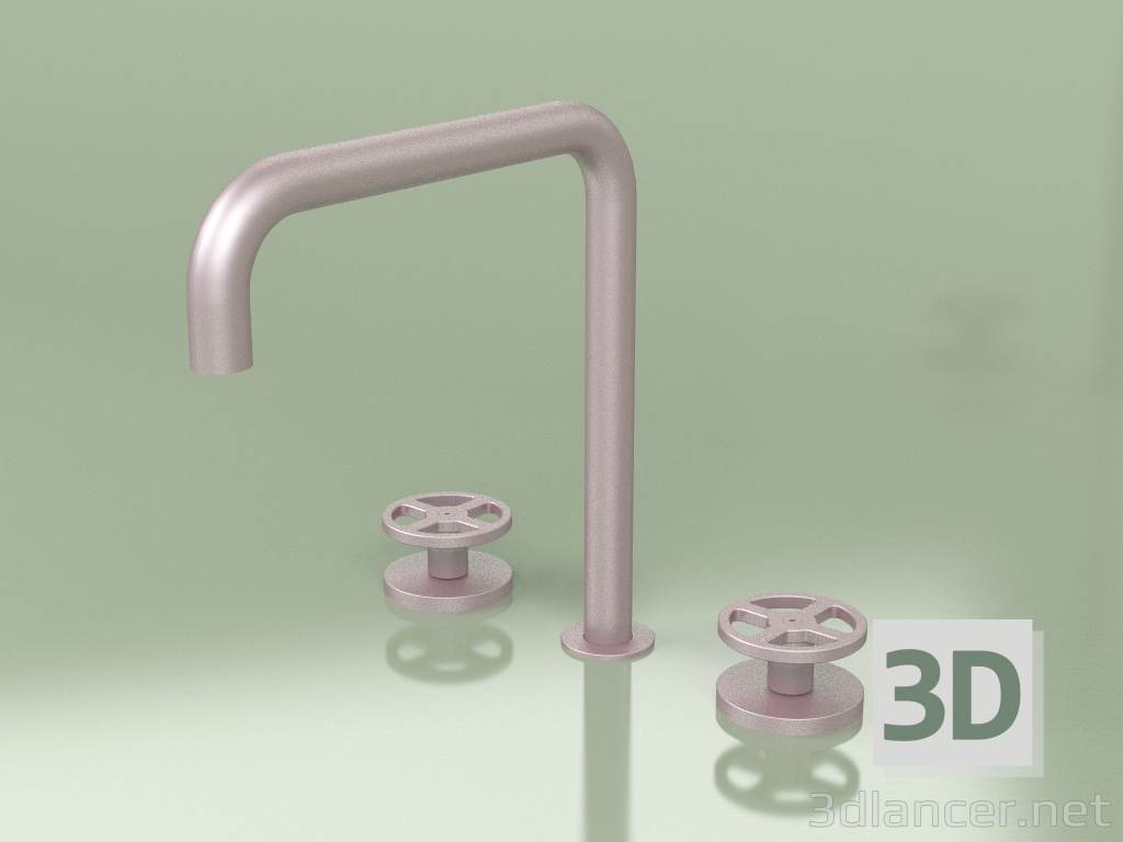 modèle 3D Mitigeur 3 trous avec bec orientable (20 32 V, OR) - preview