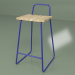 3D Modell Barhocker (blau) - Vorschau