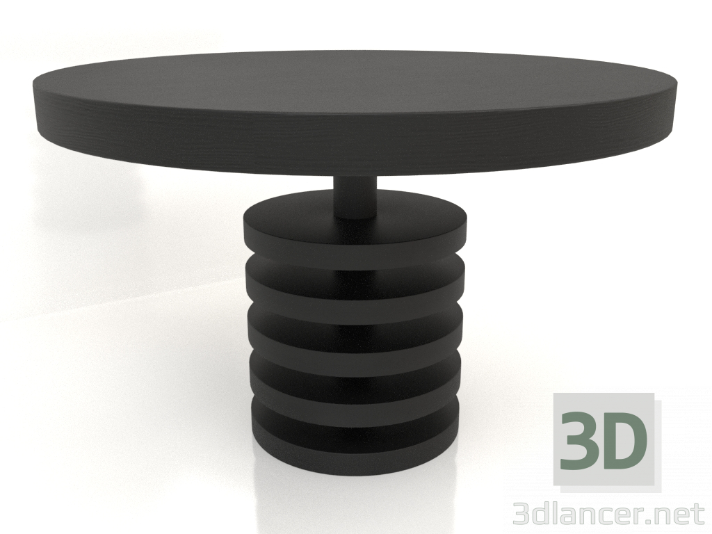 Modelo 3d Mesa de jantar DT 03 (D=1194x767, madeira preta) - preview