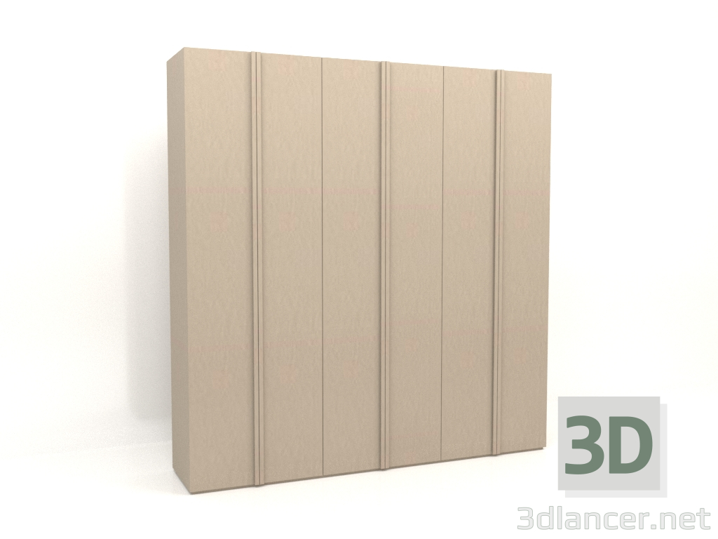 3d model Armario MW 01 pintura (2700x600x2800, beige) - vista previa