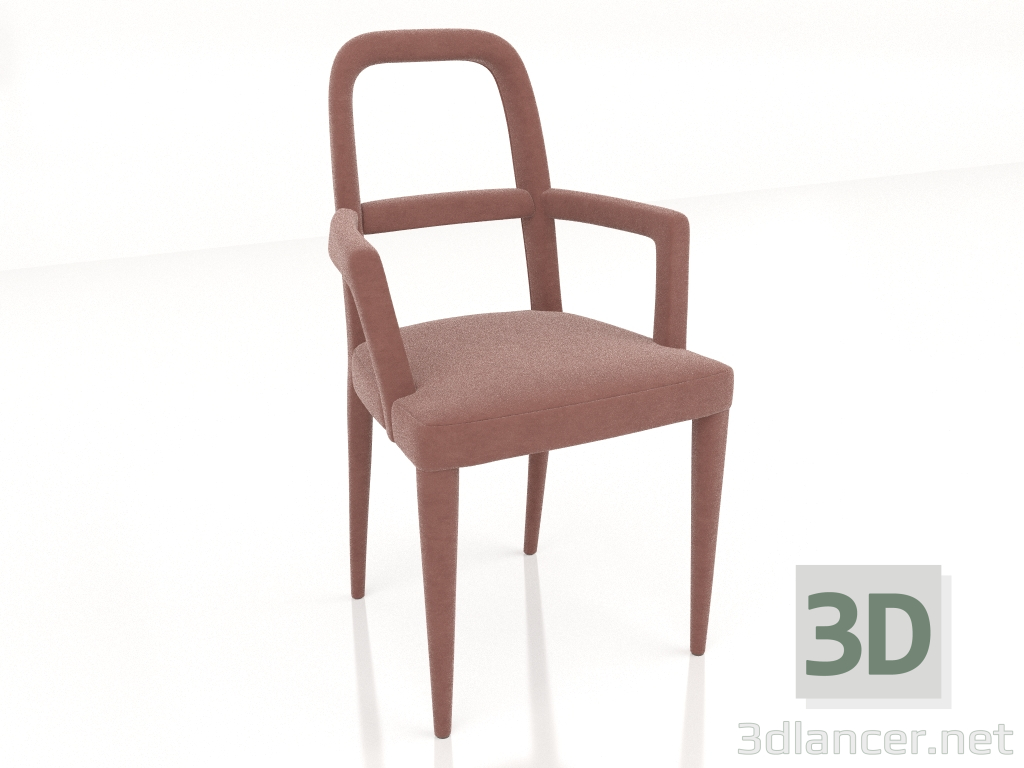 3d model Upholstered chair (ST722) - preview