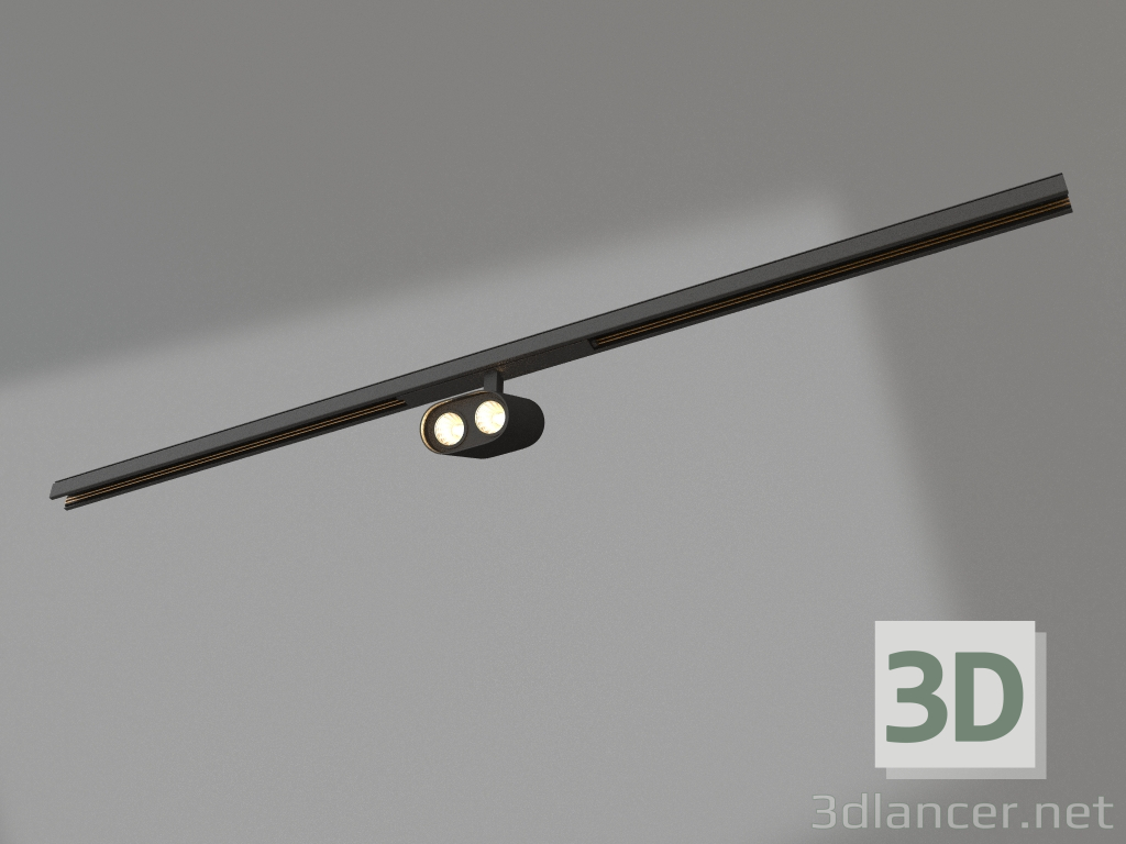 3d model Lamp MAG-ORIENT-BLUM-12W Day4000 (BK, 40 deg, 48V) - preview