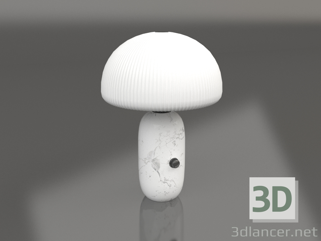 Modelo 3d Candeeiro de mesa escultura VIPP591 (mármore branco) - preview