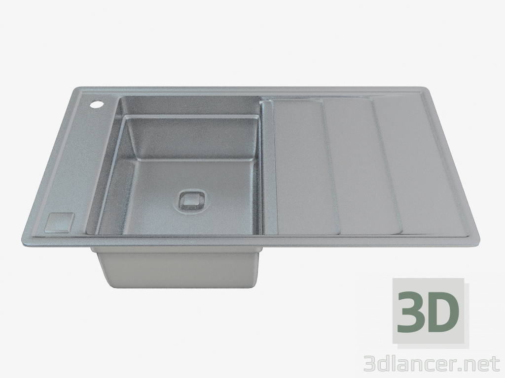 3d model Fregadero de acero cocina Bolero (ZHB-0113 30917) - vista previa