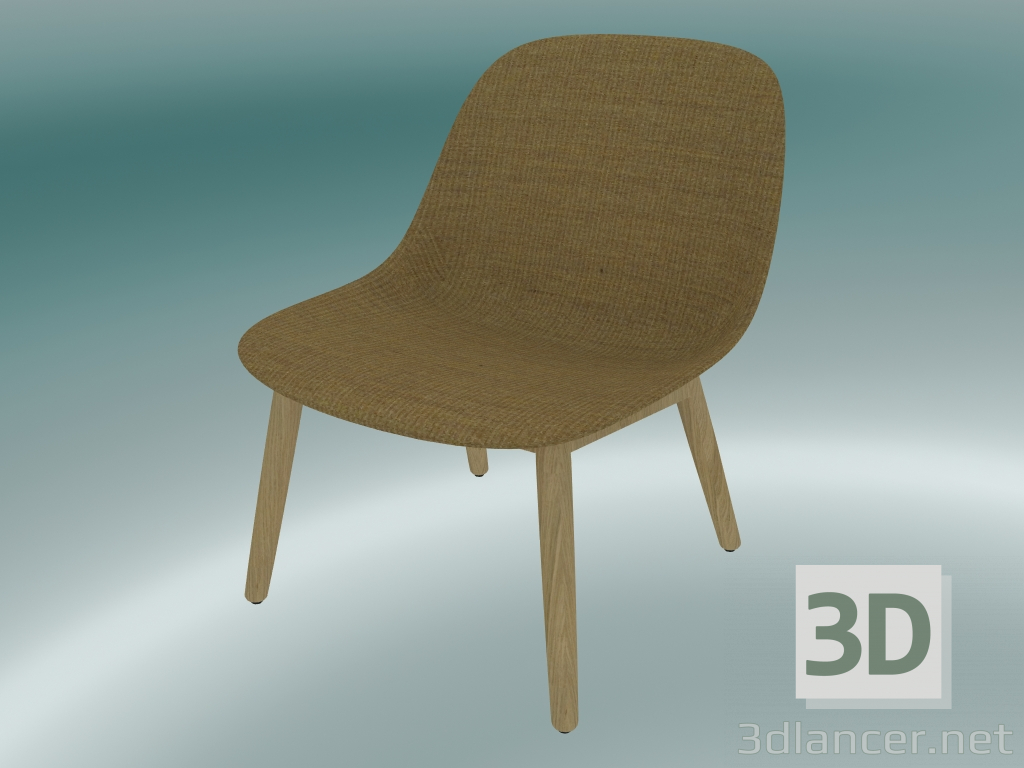 modèle 3D Chaise de repos avec base en bois Fibre (Remix 433, Chêne) - preview