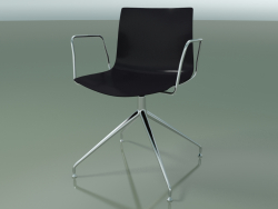 Silla 0368 (giratoria, con reposabrazos, LU1, polipropileno PO00109)