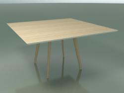 Square table 3503 (H 74 - 140x140 cm, M02, Bleached oak, option 2)