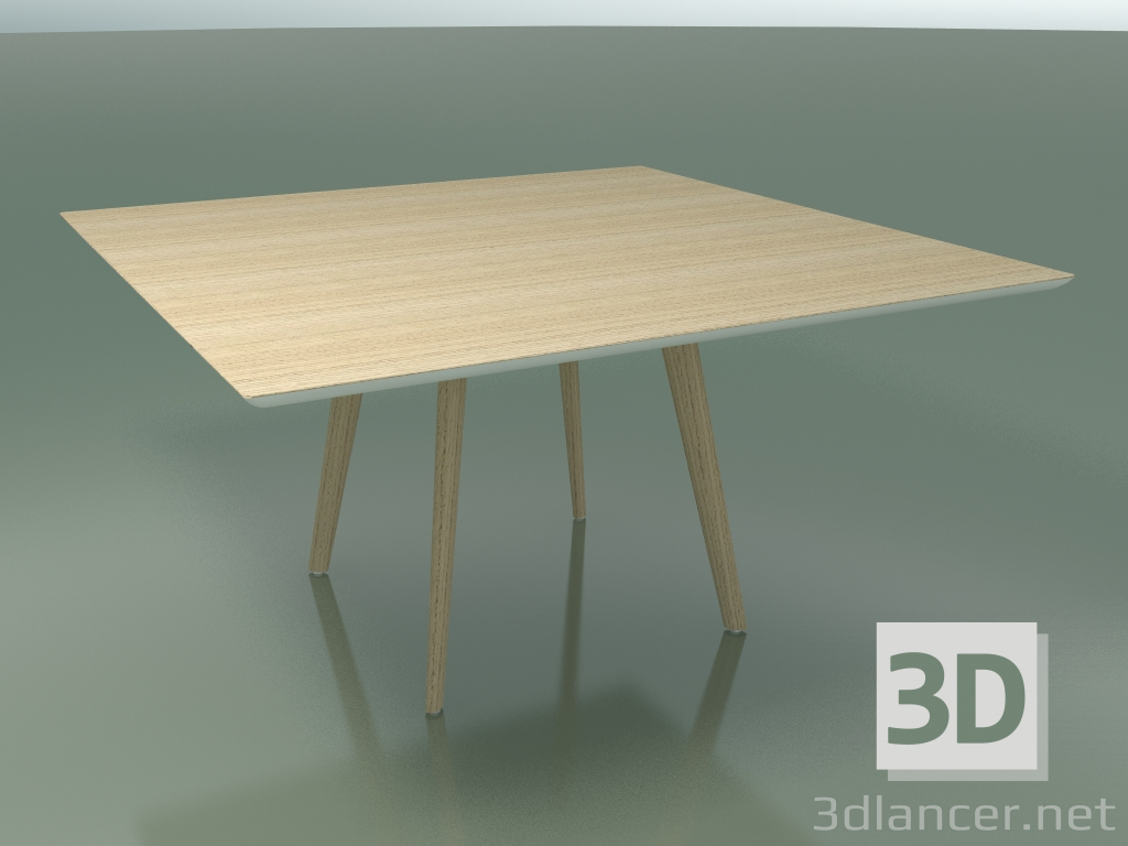 Modelo 3d Mesa quadrada 3503 (H 74 - 140x140 cm, M02, carvalho branqueado, opção 2) - preview