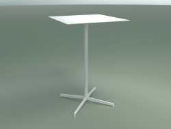 Tavolo quadrato 5559 (H 103.5 - 69x69 cm, Bianco, V12)