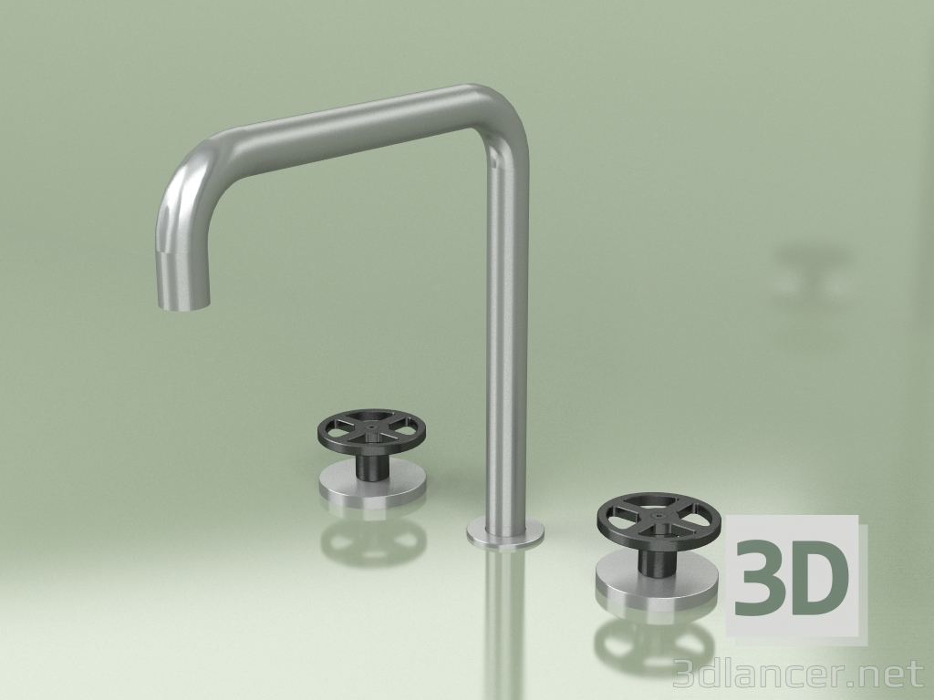 modèle 3D Mitigeur 3 trous avec bec orientable (20 32 V, AS-ON) - preview