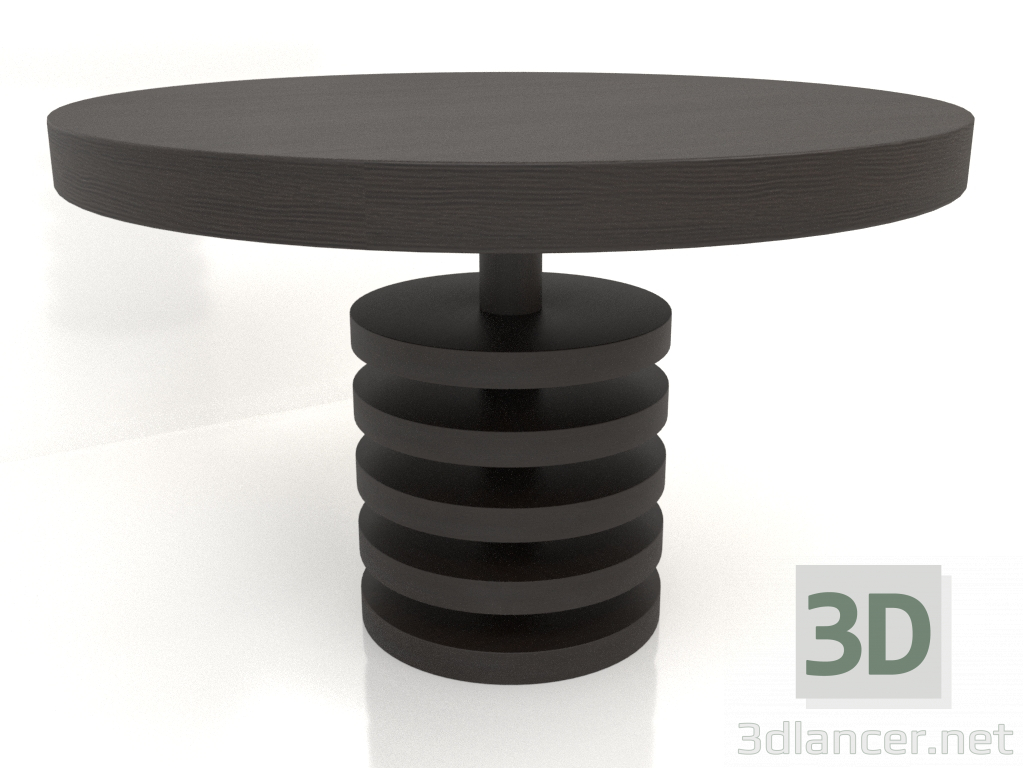 3d model Mesa de comedor DT 03 (D=1194x767, madera marrón oscuro) - vista previa