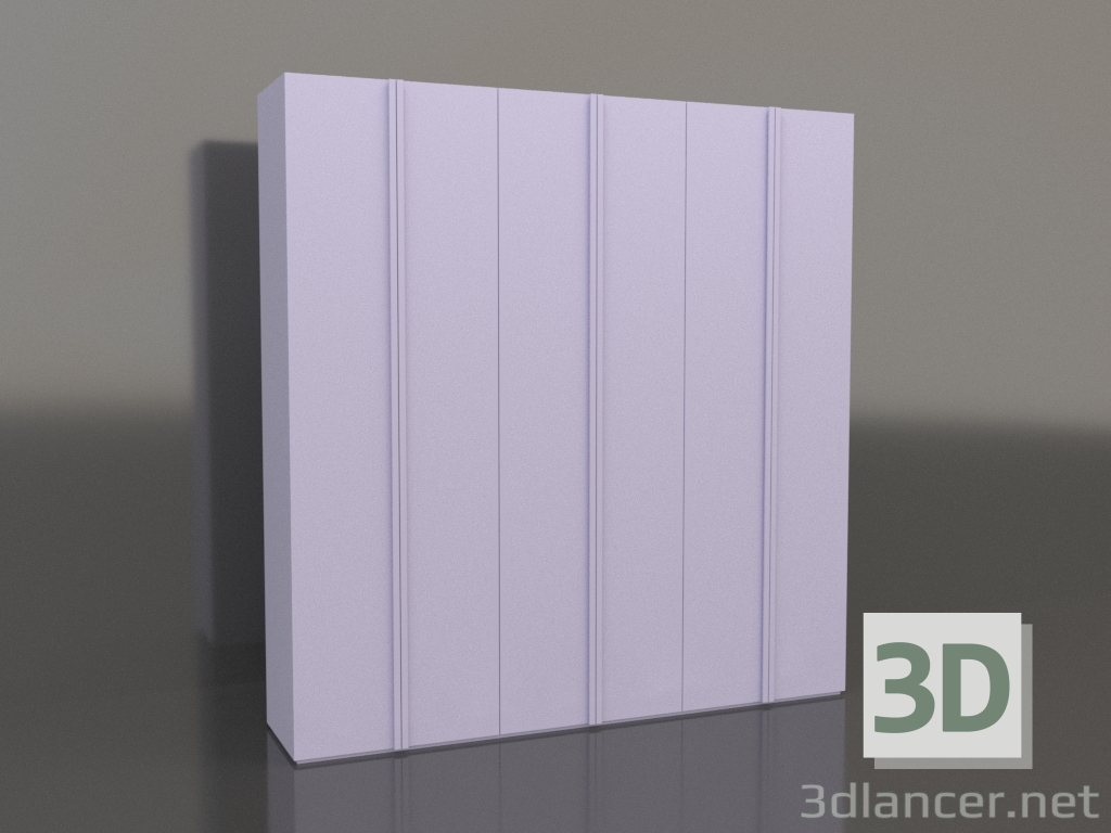 3d модель Шафа MW 01 paint (2700х600х2800, lilac) – превью