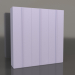 3d model Wardrobe MW 01 paint (2700x600x2800, lilac) - preview