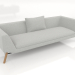 3D Modell 3-Sitzer-Sofa (Holzbeine) - Vorschau