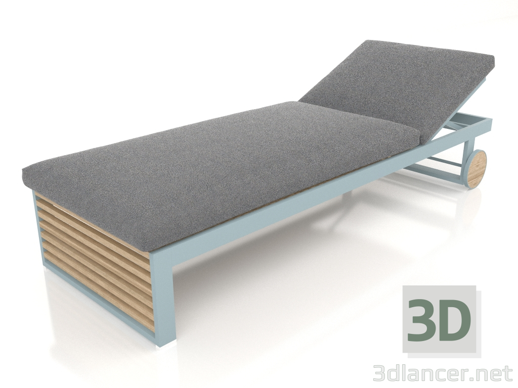 3d model Chaise longue (Blue gray) - preview