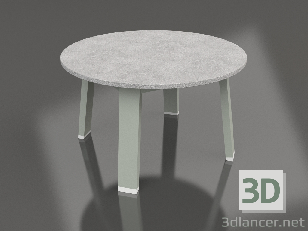 3d модель Круглый боковой стол (Cement grey, DEKTON) – превью