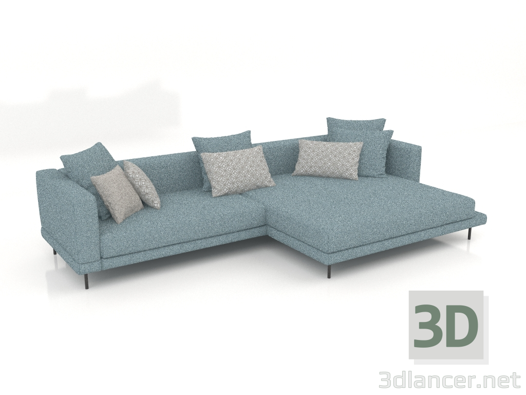 modèle 3D Canapé Carol 3360 x 1800 (Beretta 14) - preview