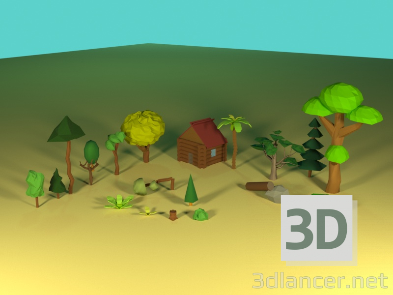 modèle 3D FOREST - preview