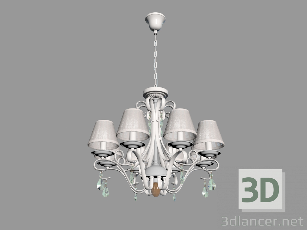 modello 3D Lampadario BRIONIA (ARM172-08-G) - anteprima