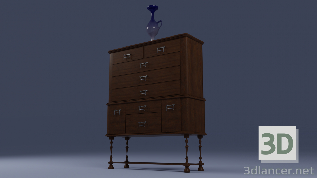 3d Cabinet model buy - render