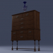 3d Cabinet model buy - render