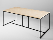 mesa tipo loft minimalista 