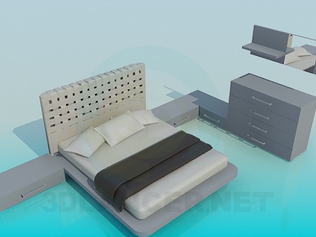 3d model Muebles para el dormitorio - vista previa