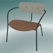 3d model Chair Pavilion (AV6, H 70cm, 65x69cm, Lacquered oak, Leather - Cognac Silk) - preview