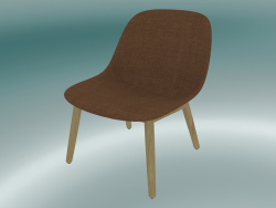 Silla con base de madera Fibra (Remix 452, Roble)