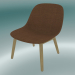 3d model Silla con base de madera Fibra (Remix 452, Roble) - vista previa