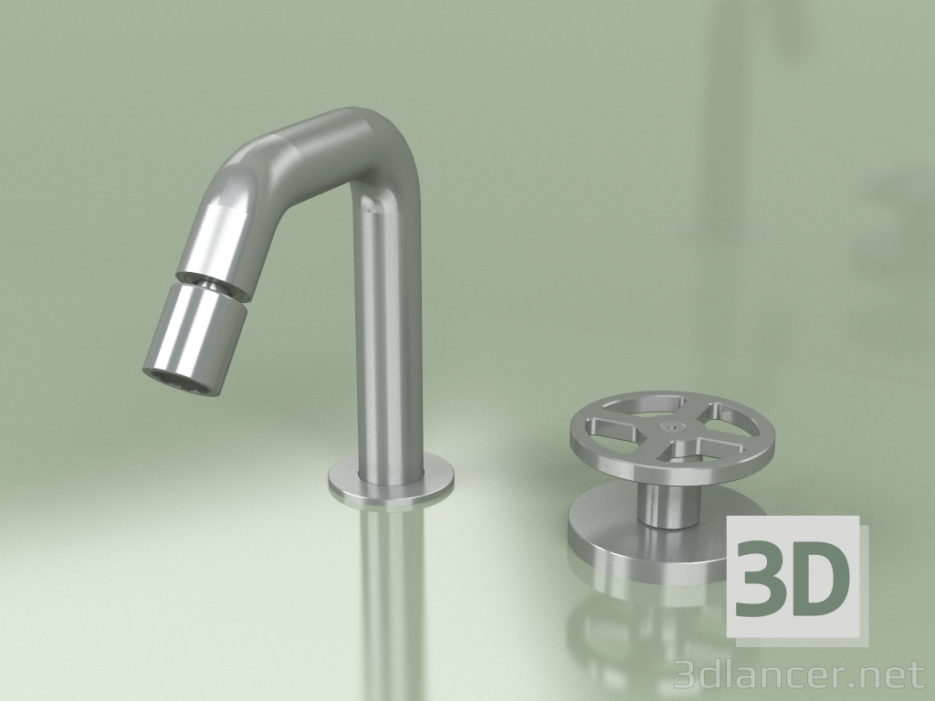 modello 3D Miscelatore bidet idroprogressivo con bocca orientabile (20 37, AS) - anteprima