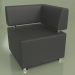 3d model Corner section Malta (Black leather) - preview