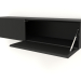 3d model Hanging shelf ST 06 (open door) (2 doors, 1200x315x250, wood black) - preview