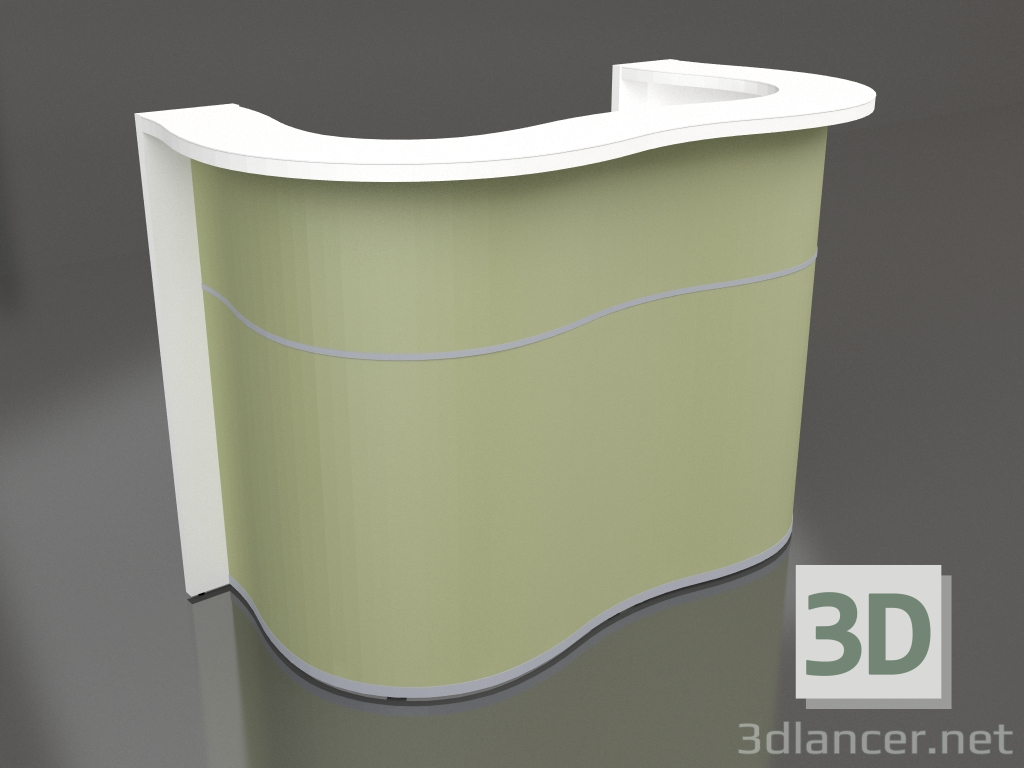 3d model Reception desk Wave LUV22 (1624x841) - preview