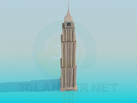 Modelo 3d Edifício alto - preview