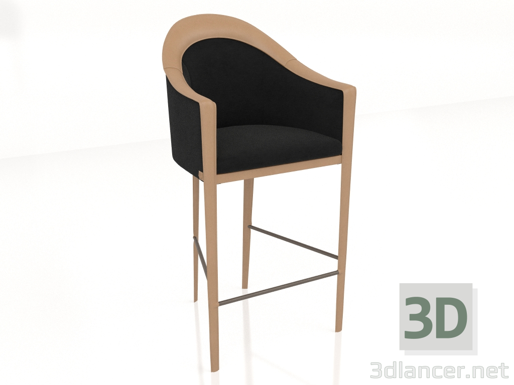 modello 3D Sgabello da bar (ST725) - anteprima