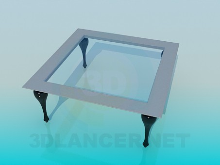 3D Modell Quadratischer Couchtisch - Vorschau