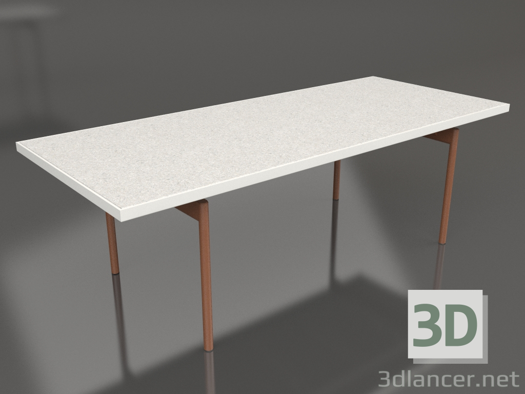 3D Modell Esstisch (Achatgrau, DEKTON Sirocco) - Vorschau