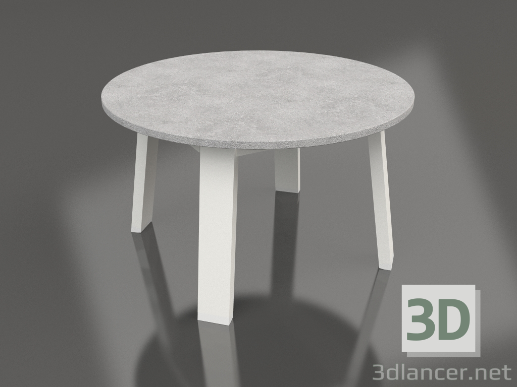 3d model Mesa auxiliar redonda (gris ágata, DEKTON) - vista previa