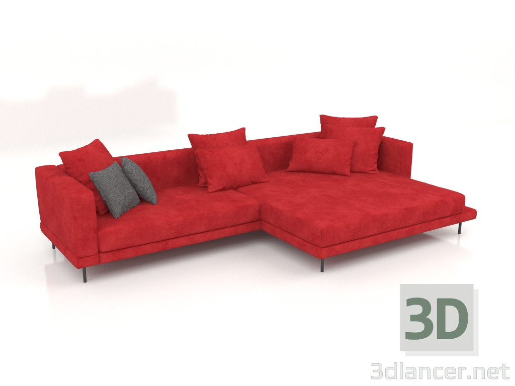 3d model Carol sofa 3360 x 1800 (Brunei 23) - preview