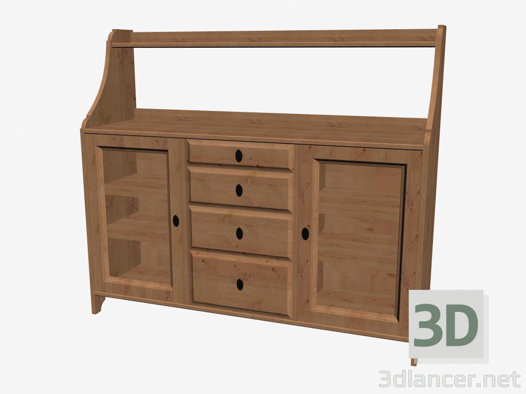 modello 3D Credenza - anteprima