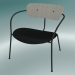 modèle 3D Pavillon de Chaise (AV6, H 70cm, 65x69cm, Chêne Laqué, Cuir - Soie Noire) - preview